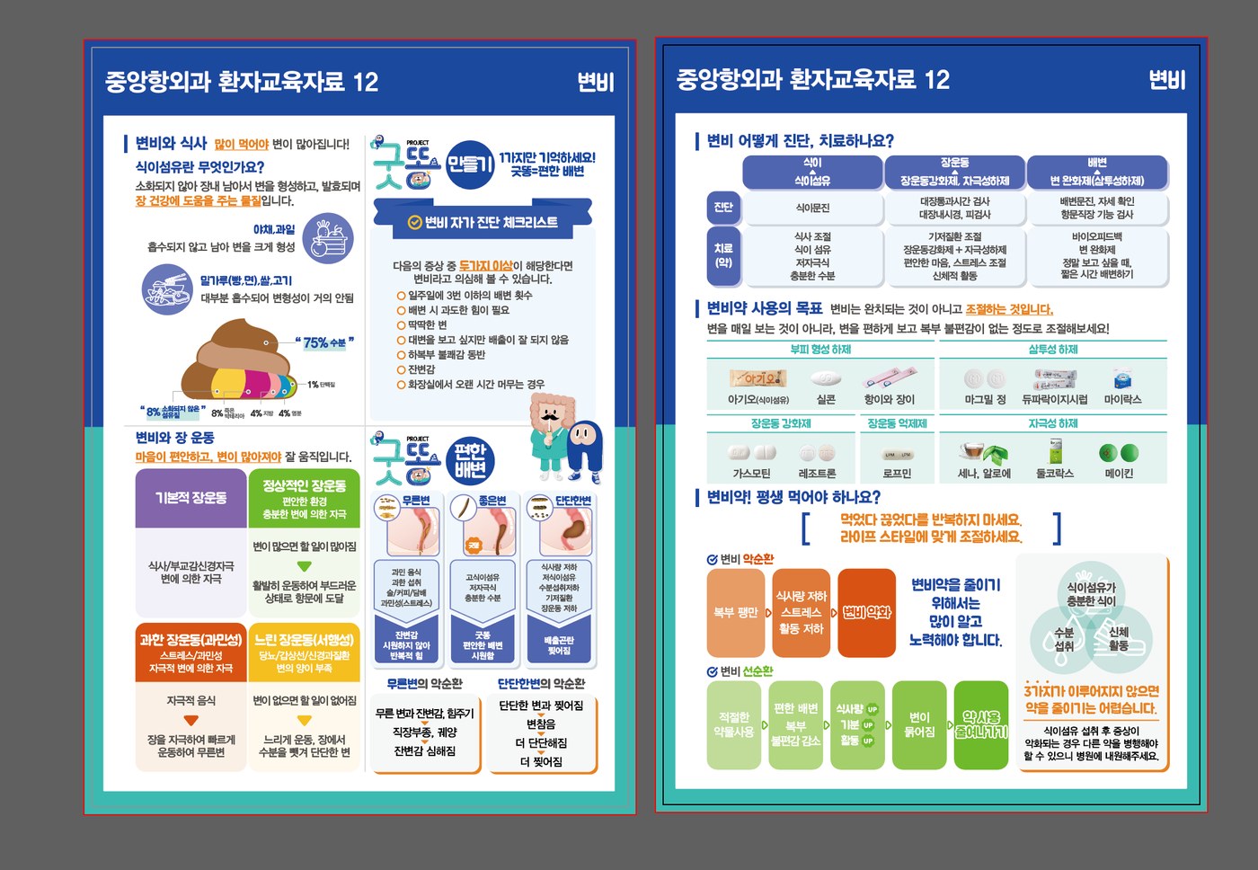 중앙항외과 환자교육자료 — 변비 치료와 약 조절